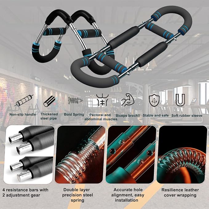 Twister Arm Trainer ,40-100lb Adjustable Arm Trainer for Men,Arm Trainer with Chest Workout Equipment,Portable Home Gym Arm Exercise Machine for Strength Training