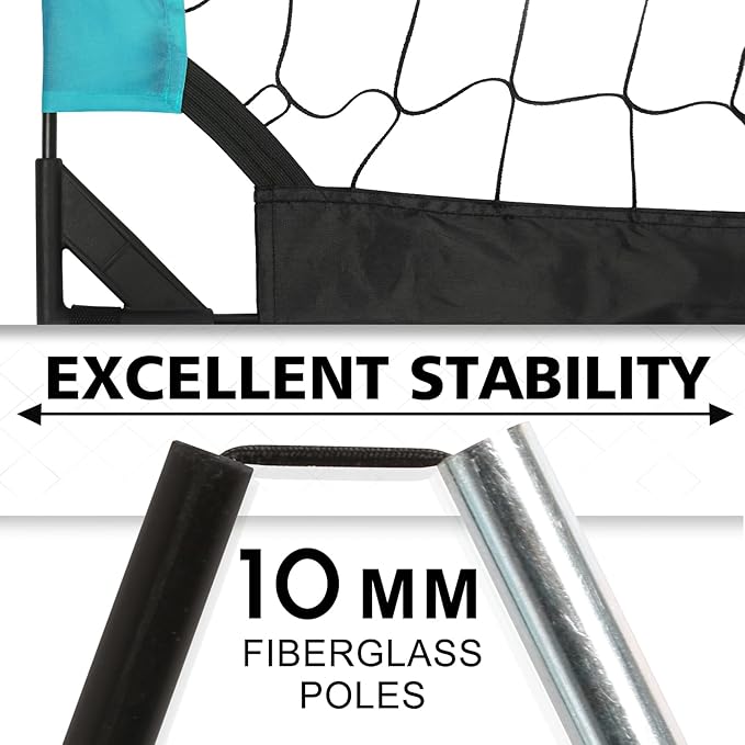 Kids Soccer Goal for Backyard, 6x4 9x5 FT Portable Soccer Nets Pop Up with Ball, Agility Ladder, Cones, Target & Carry Bag for Toddler Youth Outdoor Indoor Training Practice Sports Games Play