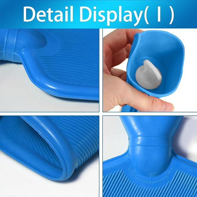 Coffee Enema Bag Kit, Douche Bag Combination Kit for Men and Women 5ft PVC Hose, 2L Capacity Water Colon Detox Cleanse Kit (Blue, 2L)