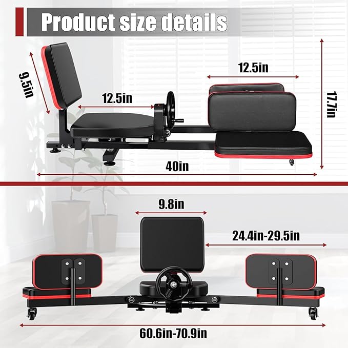 Leg Stretcher，300lbs Leg Stretcher Split Machine,for Flexibility Heavy Duty Leg Stretching Equipment Stretching Training Machine Split Leg Training for Home Yoga Dance Gym