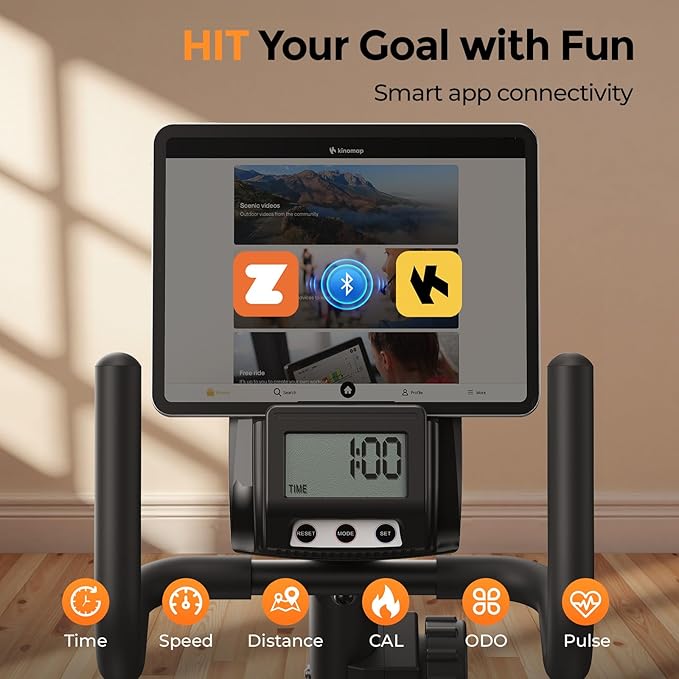 YOSUDA Recumbent Exercise Bike for Home，Magnetic Staionary Bike for Seniors/Adults with Adjustable Seat, 350LB Capacity, 16-level Resistance, LCD Monitor & Pulse Sensors