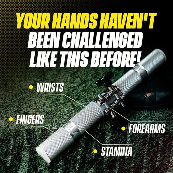 GRIPZILLA Dynamo Forearm Strengthener and Wrist, Comfortable Grip and a Durable Design Roller Perfect for Men and Women - Ideal for Hand, Wrist, and Forearm Strength Training, Workout - Wrist/Arm Builder