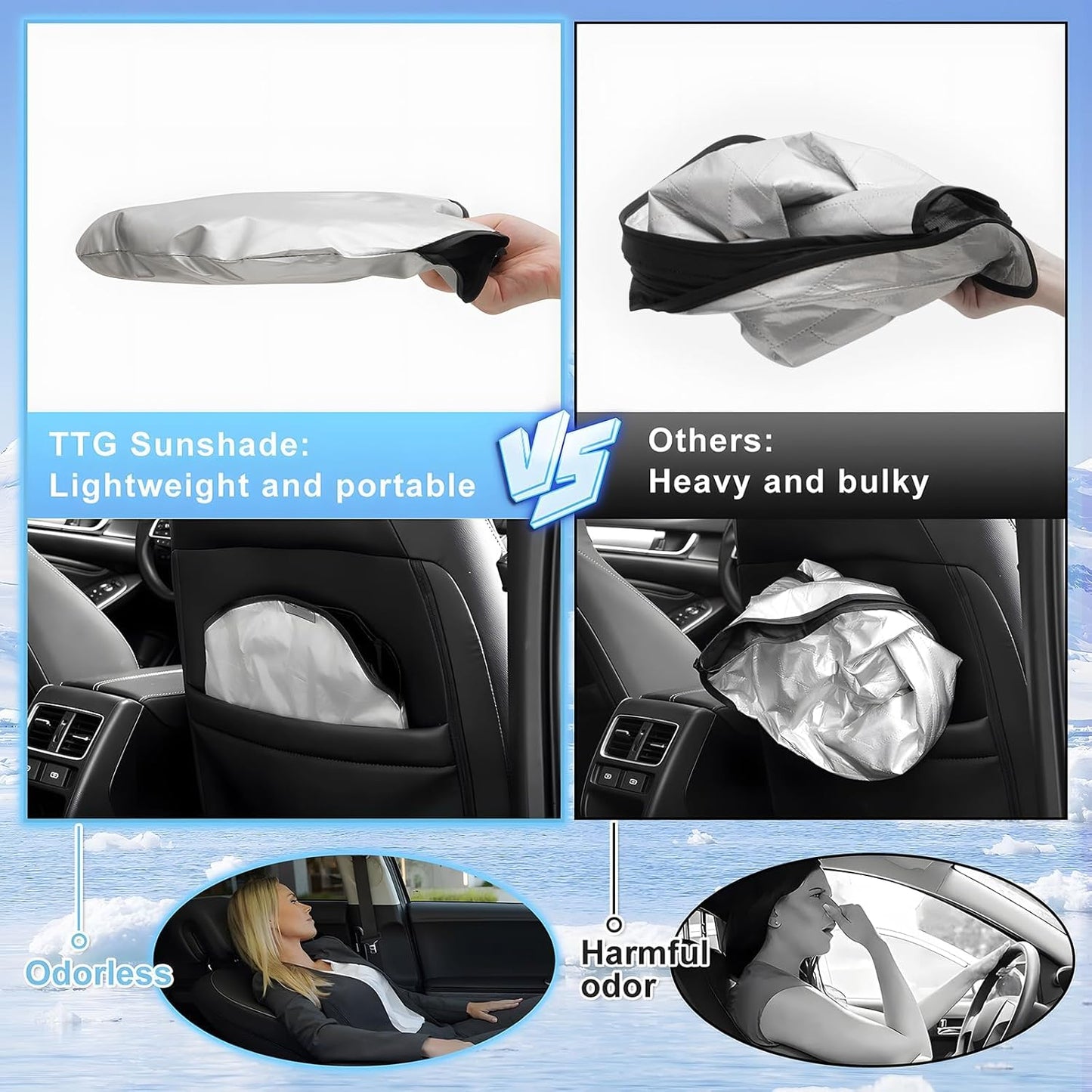 T TGBROS Windshield Sun Shade for Lexus RX 2023-2025 2026 Front Window Sunshade Sun Shield Foldable Sun Visor Cover for RX Accessories Block Heat and Sun Protection