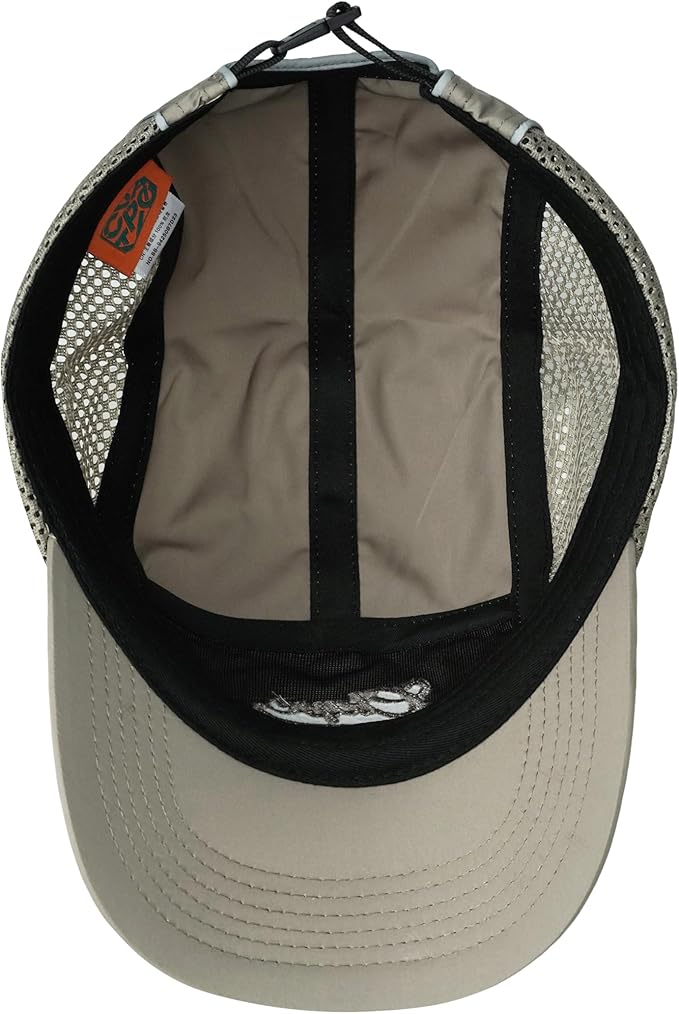 CLAPE Quick Dry 5 Panel Hat for Men, Breathable Mesh Short Brim Baseball Cap, Reflective Ajustable Outdoor Sport Running Hat