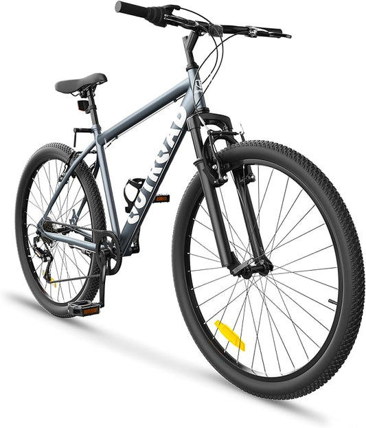 Betterland 26 Inch Mountain Bike, 7/21Speed Adult Bicycle with Dual V Brakes,Front Suspension, High Carbon Steel Frame, with Adjustable Ergonomic Seat Bicycle