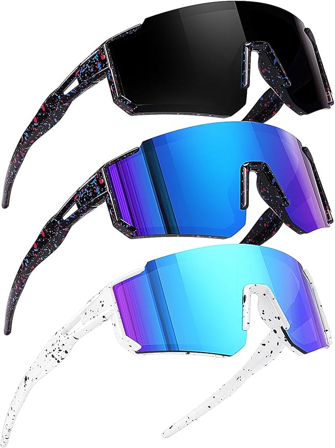 Youth Baseball Sunglasses Kids Sports Sunglasses for Boys Girls Softball Cycling Glasses UV400 Protection