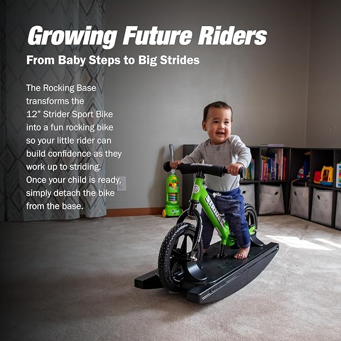 Strider 12” - Helps Teach Baby How to Ride a Balance Bicycle - for Kids 6 Months to 4 Years - Easy Assembly & Adjustments