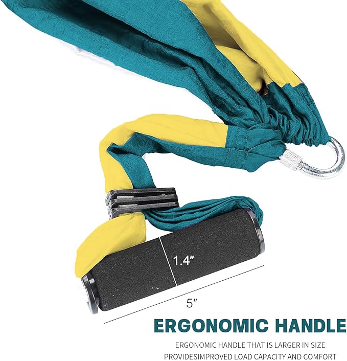 Premium Aerial Yoga Swing Hammock Inversion Therapy with 2 Free Extension Straps Easy Install for Home & Gym Fitness