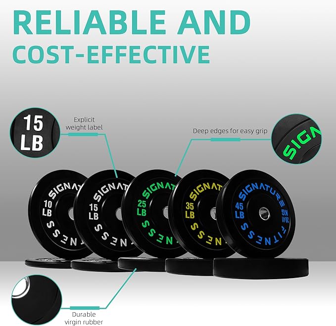 Olympic Bumper Plates Set, 2" Weight Plates for Strength Training & Weightlifting, Paris or Set or Set with Barbell, Multiple Options