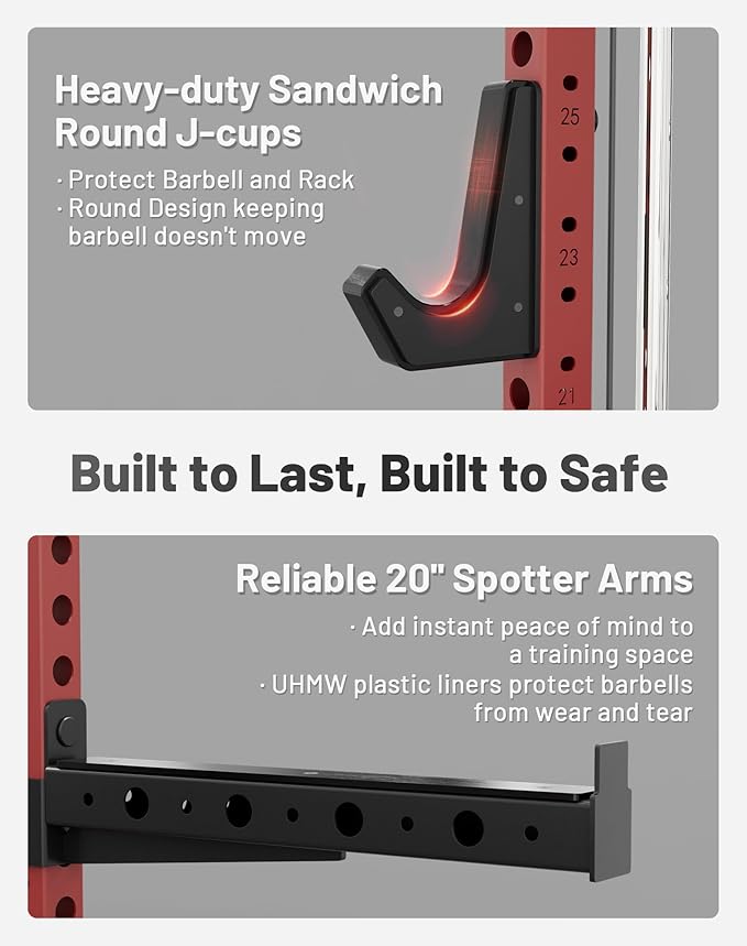 Mikolo M4 2.0 Smith Machine, All-in-One Power Cage with Independent Dual Pulley System, Multi-Function Home Gym Workout Cage for Cable Crossover