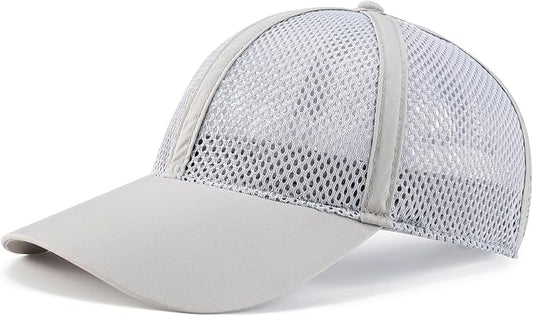 VOBOOM Breathable Full Mesh Baseball Cap for Men, Women, Lightweight Trucker Hats Outdoor Sports Wear