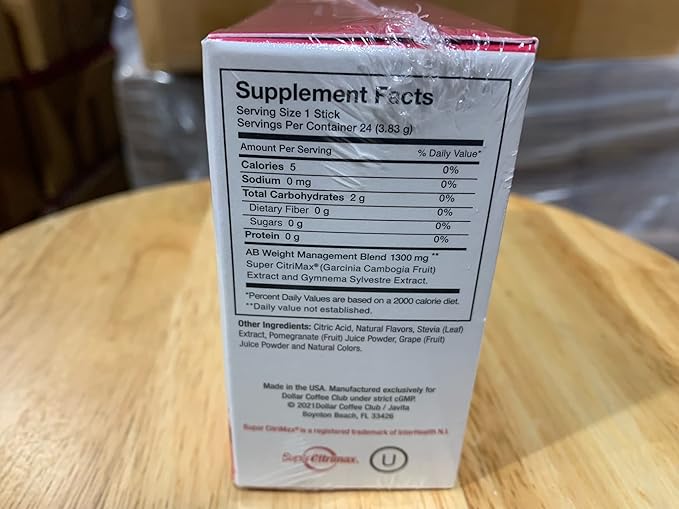 Javita Control Fruity (Acai, Pomegranate) Drink Mix Beverage with Slimming Herbs (Garcinia Cambogia, Gymnema Sylvestre) to Help Support Healthy Lifestyle, Appetite (2 Boxes/48 sticks)