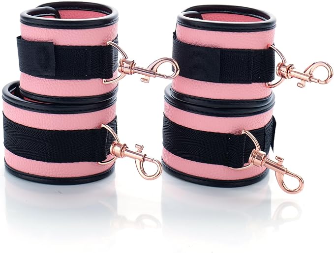 6pcs Black PU Adjustable Straps Sports Training Fitness Gear Home Yoga Set