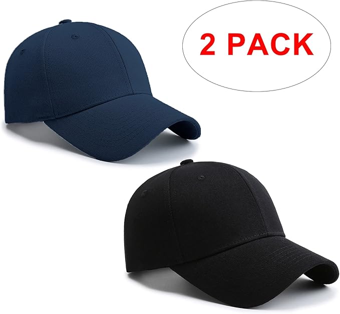 PFFY 2 Packs Baseball Cap Golf Dad Hat for Men and Women