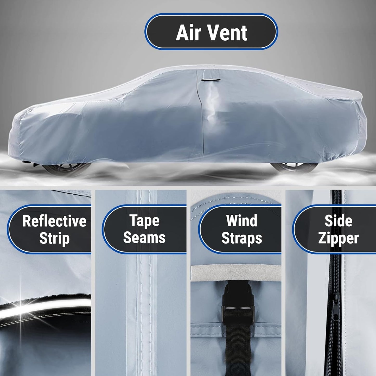 iCarCover Premium Car Cover for 2004-2006 Porsche Carrera GT Heavy Duty Waterproof All Weather Automobiles Custom Fit Indoor Outdoor UV Snow Protection Covers with Straps and Bag