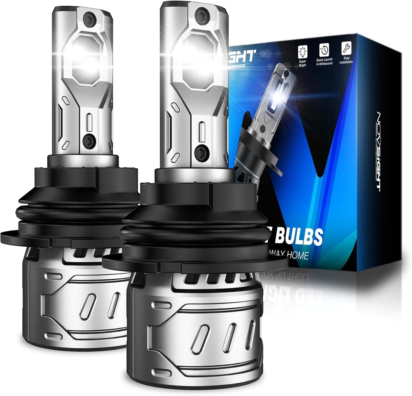 NOVSIGHT 9007 Fog Bulbs Quick Installation