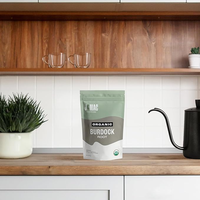 J Mac Botanicals Organic Burdock Root Herbal Tea - 4 oz