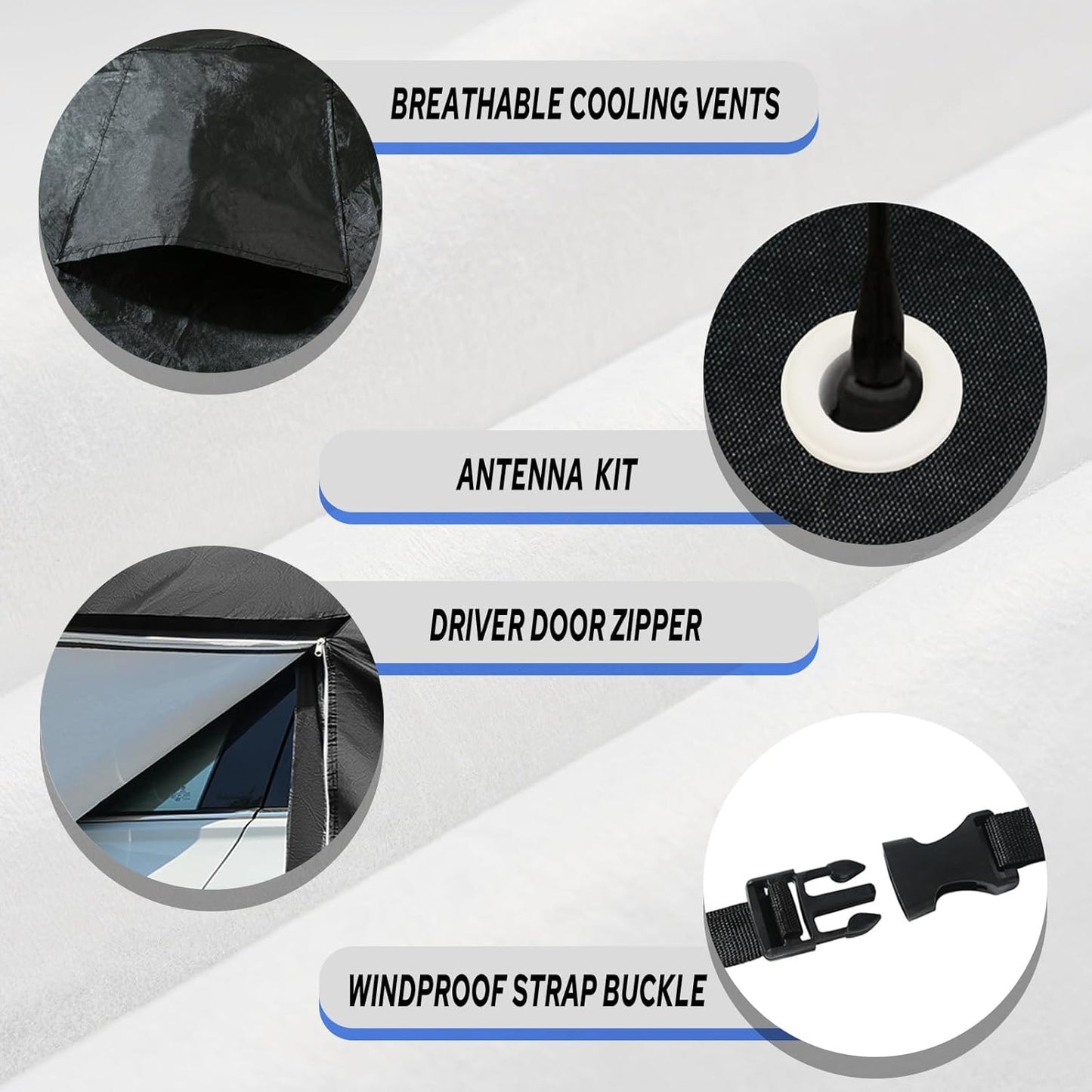 10-Layer SUV Car Cover Waterproof All Weather for Automobiles, Universal Fit for BMW X3/X4/X5/X6, Honda CR-V, Mercedes GLC-Class, Tesla Model Y, SUV 182"-191" L, Size S3 (See Size Chart)