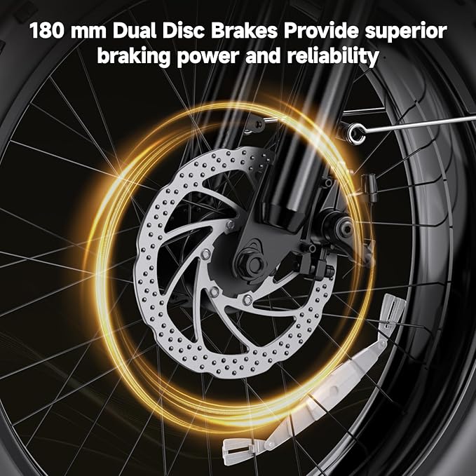 Electric Bike for Adults 20" Fat Tire,750W Motor 52V 13AH Removable Battery Max Range 35 Miles,28MPH,Folding EBike with Shimano 7 Speed and Adjustable Seat for Commute Mountain Snow