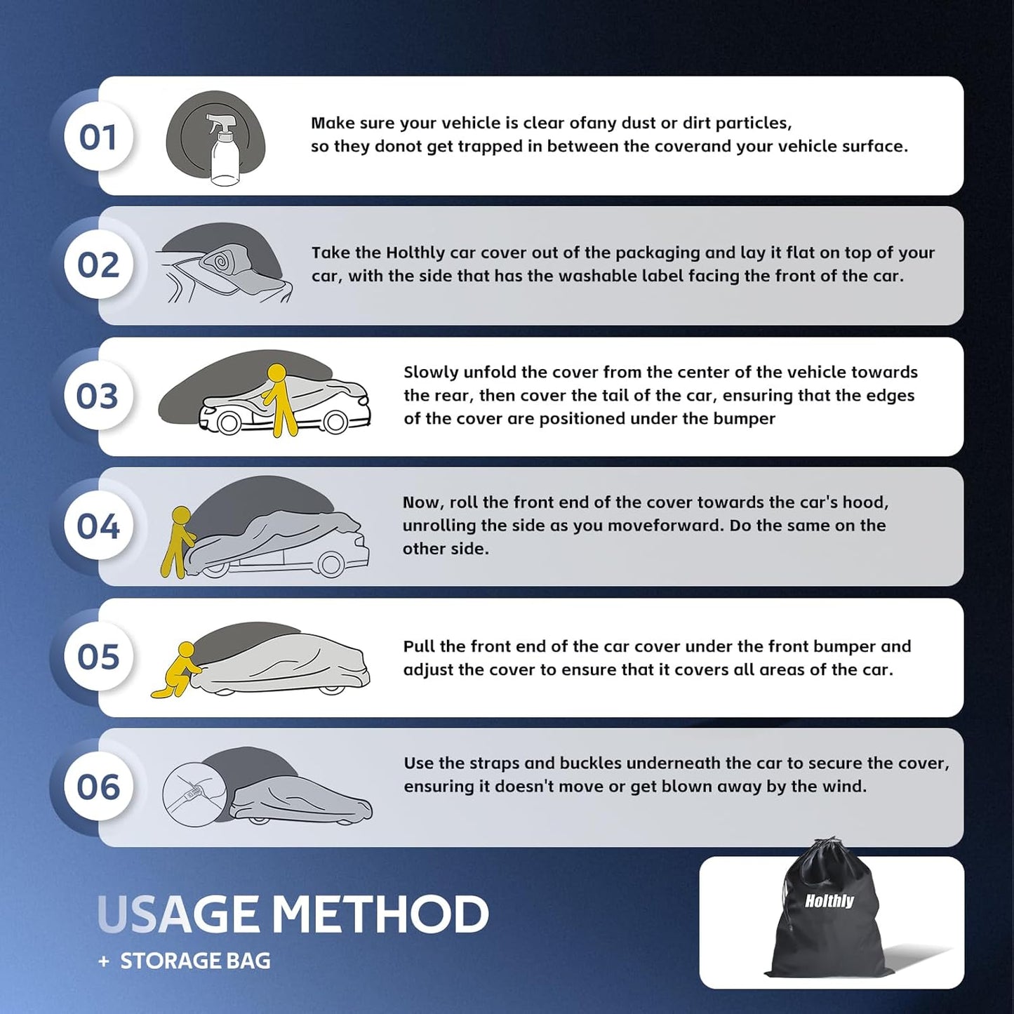 10 Layers SUV Car Cover Custom Fit for Chevrolet Chevy Traverse (2009-2024) Waterproof All Weather for Automobiles, Outdoor Full Cover Sun UV Rain Protection with Cotton.Black