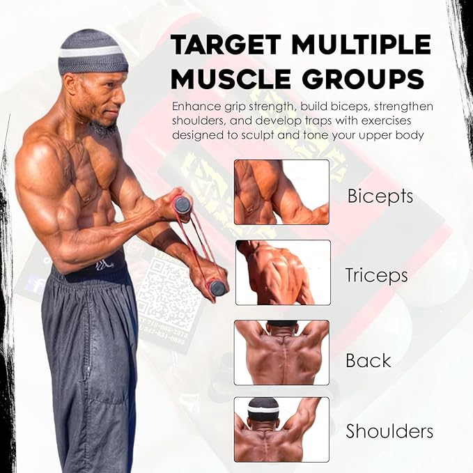 RipStick, Workout Equipment for Joint Rehab, Shoulder and Resistance Training, Muscle Building and Core Workout Equipment with 6 Adjustable Resistance Bands