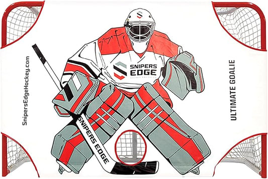 Snipers Edge Hockey - Ultimate Goalie Shooter Tutor - Fits Inside Goal - Long Lasting Durability with Its Impact Resistant Vinyl