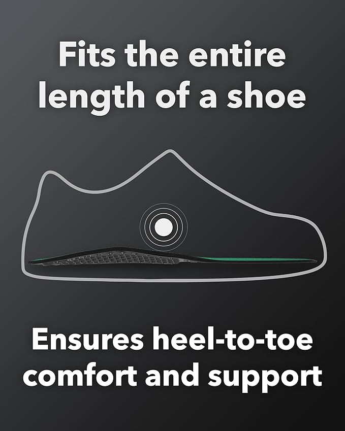 Spenco Rx Arch Support - Lightweight, Orthotic Shoe Inserts with 4-Way Stretch Fabric & SpenCore Layer for Shock Absorption, Odor Control & All-Day Comfort & Stability - Fits Most Shoes