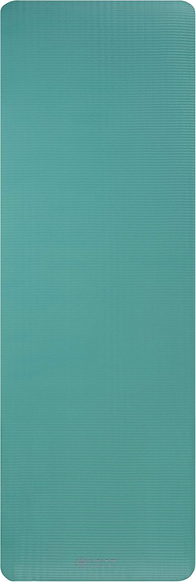 Gaiam Essentials Thick Yoga Mat Fitness & Exercise Mat with Easy-Cinch Yoga Mat Carrier Strap, 72"L x 24"W x 2/5 Inch Thick