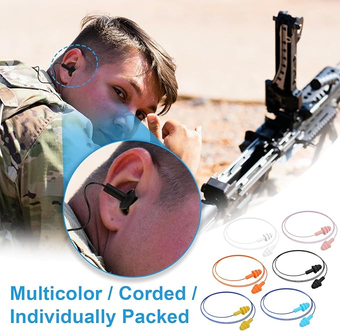 Ear Plugs for Swimming,Sleeping Noise Cancelling,Snoring,Shoting,Working, Reusable Silicone Earplugs, Super Soft Ear Plug for Noise Reduction, Ears Protection (12 Pairs)