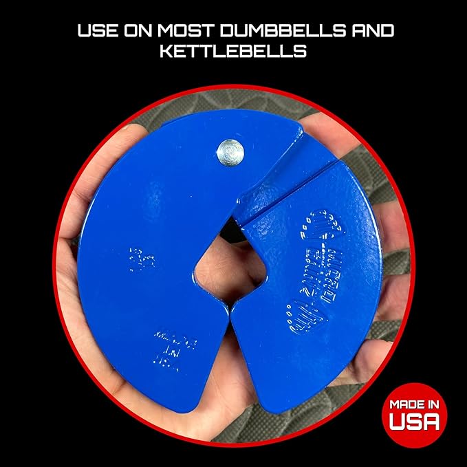 Micro Gainz Dumbbell Fractional 1.25lb Weight Plate, Ideal for Micro Loading, (Choose Color) 4 Piece Fractional Weight Plates, Designed for Dumbbell Training, Made In USA