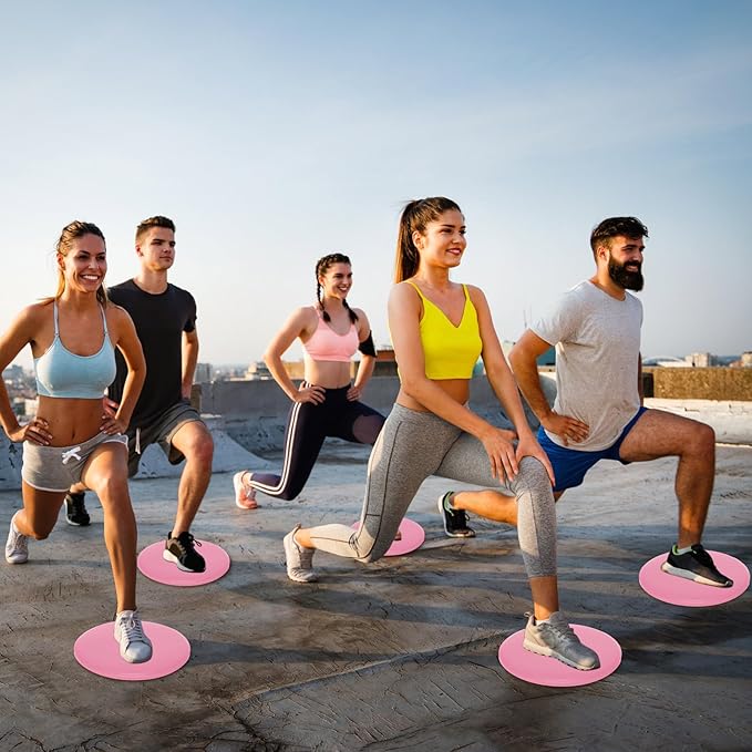 Wettarn 24 Pcs Core Sliders for Working Out Abdominal Exercise Gliding Discs Dual Sided Workout Disc Fitness Sliders Exercise Gear for Gym Floors Training Abdominal Core Strength