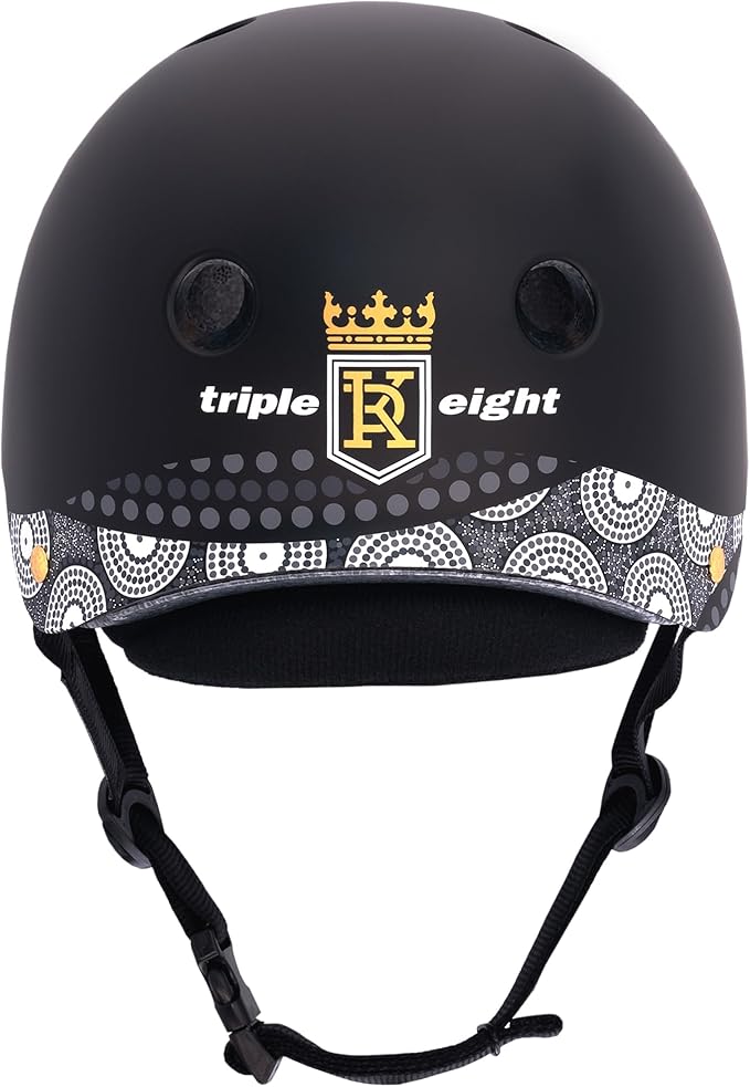 Triple Eight Deep Cover Helmet - Ideal for Skateboarding, Bicycling, BMX, and Roller Skating