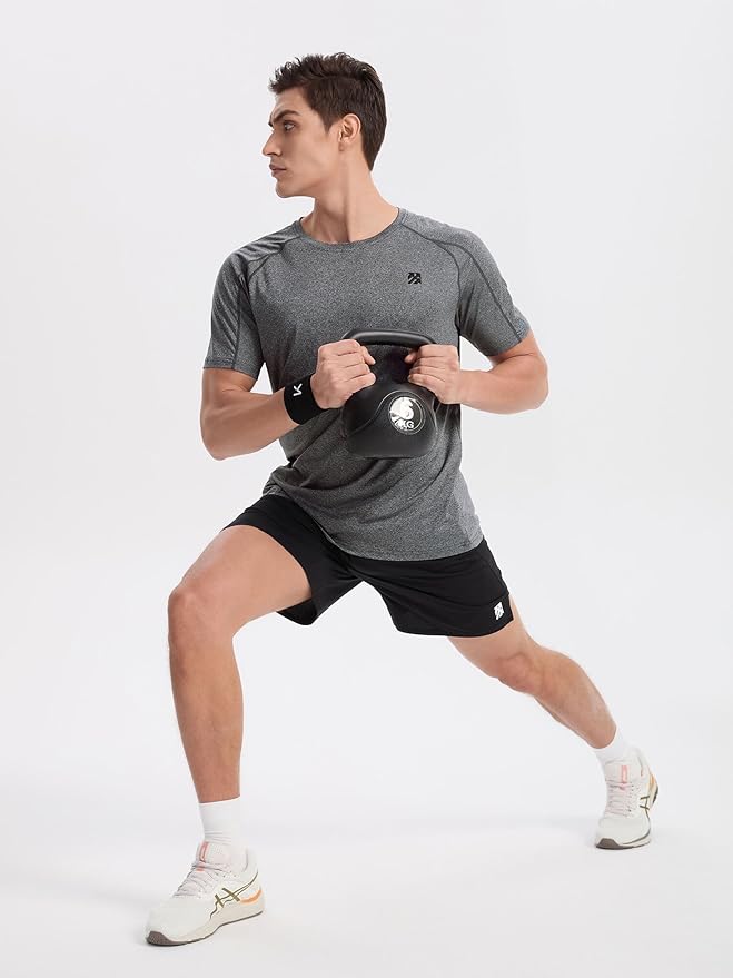 Moisture Wicking Quick Dry Soft Pickleball Workout Hiking Camping Running Shirts for Men Outdoor Sports