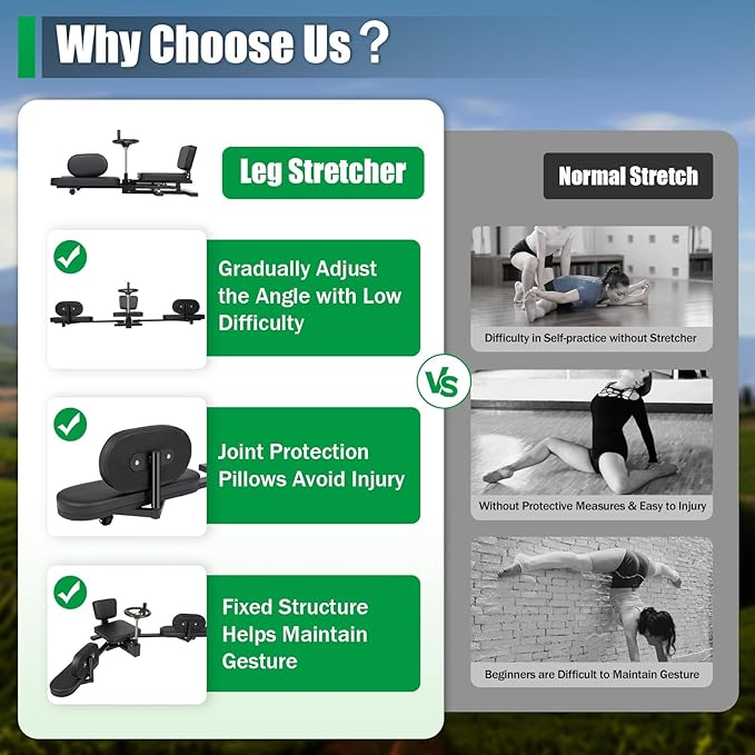 YIYIBYUS Leg Stretcher Machine for Flexibility Training - Split Machine Stretching Equipment for Fitness, Yoga, and Beauty