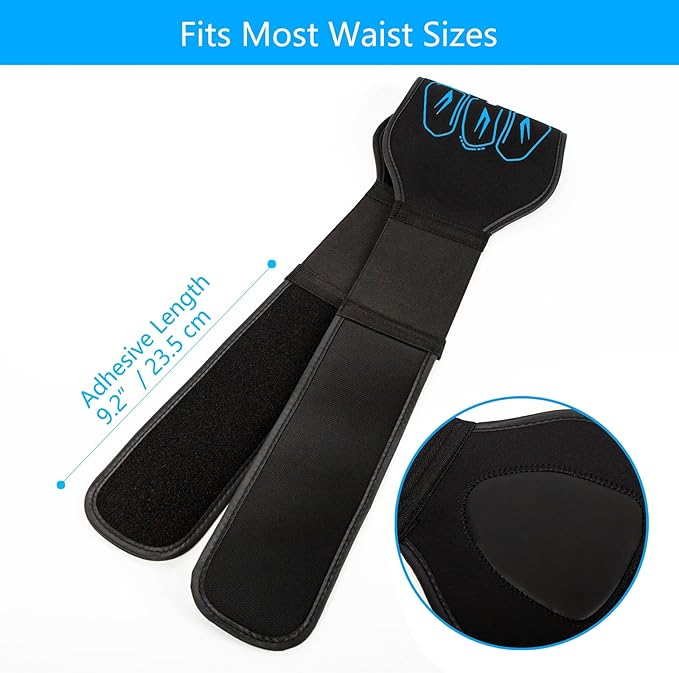 ABS Stimulator - EMS Muscle Stimulator, Ab Machine, Portable Abdominal Belt, Electronic Pulse Massager, Home Office Fitness Workout Equipment, Blue