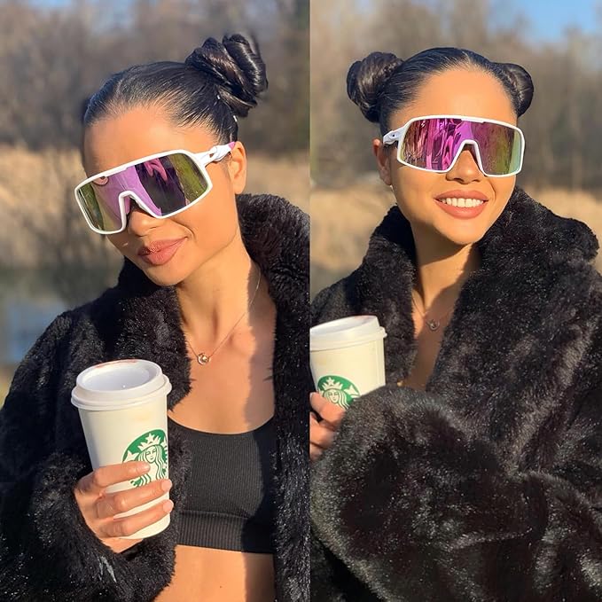 Polarized Sports Sunglasses for Men and Women Cycling Glasses UV Protection Goggles for Mountain Bike Running Fishing