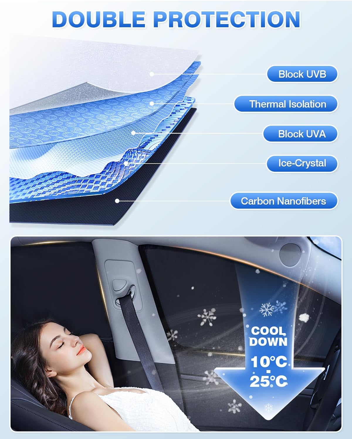 Sunshades for Hyundai Tucson 2016-2021 Accessories Windshield Sun Shade Side Rear Window Shade Cover Sun Visor Shield Privacy Protection Keep Vehicle Cool Black 8PCS