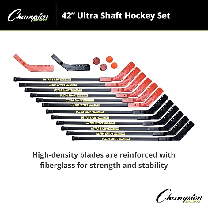 Champion Sports Ultra Shaft Hockey Set