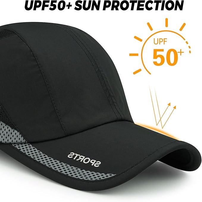 CLAPE Outdoor Sun Visor Hats Lightweight Waterproof Breathable Sports Hat UPF50+ Ultra Thin Cooling Baseball Hats