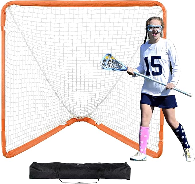 VEVOR Portable Lacrosse Goal - Complete Training Accessory Set with Extended Coverage for Youth and Adults