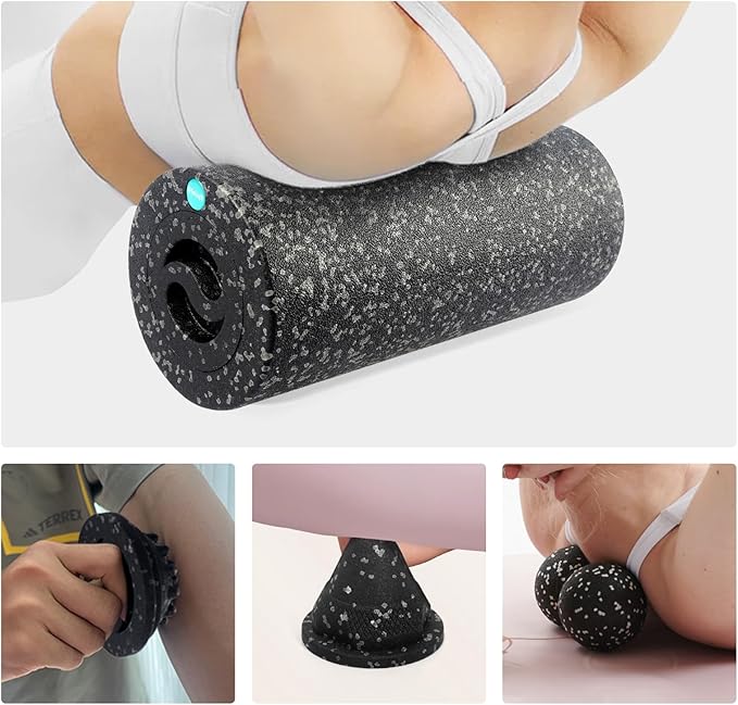 5-in-1 Foam Roller Set for Muscle Recovery – Includes Yoga Roller, Massage Ball, Peanut Ball, Cone, and Acupressure Disc – for Back, Legs, and Full Body Relief