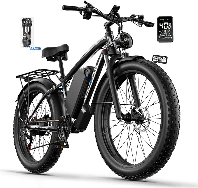 Ebike for Adults Electric, 52V 19.2Ah/32Ah, Peak 2000W/2500W E-Bike, 36/40MPH, 70 Miles/100Miles Long Range, Hydraulic Disc Brake, Off Road Snow Mountain E-Bike, 24"/26" Fat Tire Fast Electric Bicycle