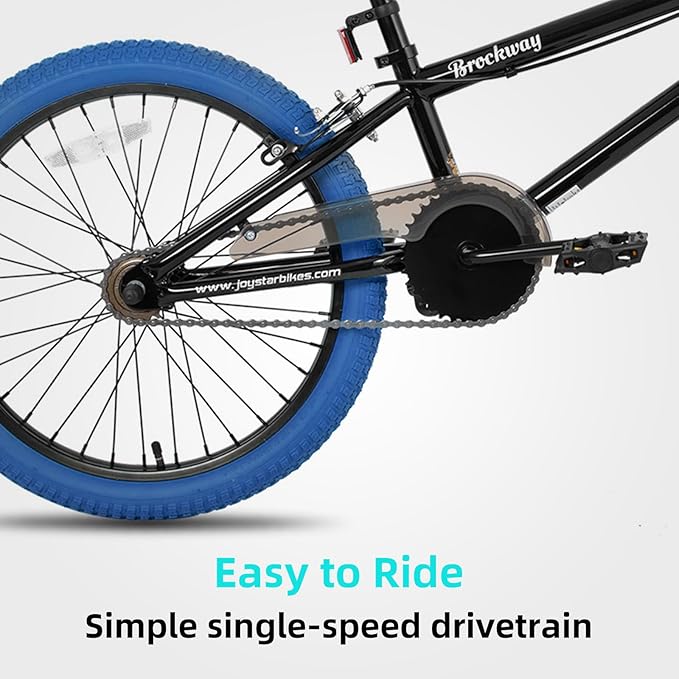 JOYSTAR Brockway Freestyle Kids BMX Bikes 20" 24" Kids Bicycles for 6-14 Years Old Boys Girls and Beginner-Level Riders 2 Pegs Multiple Colors