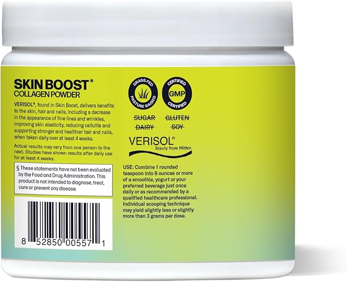 Sparkle Skin Boost (No Flavor) [50-Serves] Verisol Collagen Peptides Protein Powder Vitamin C Supplement Drink