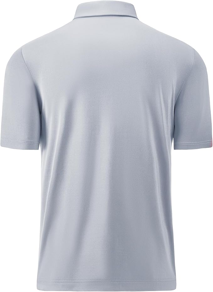 Mens Polo Shirts Short Casual Solid Stylish Dry Fit Performance Designed Collared Golf Polo Shirts for Men