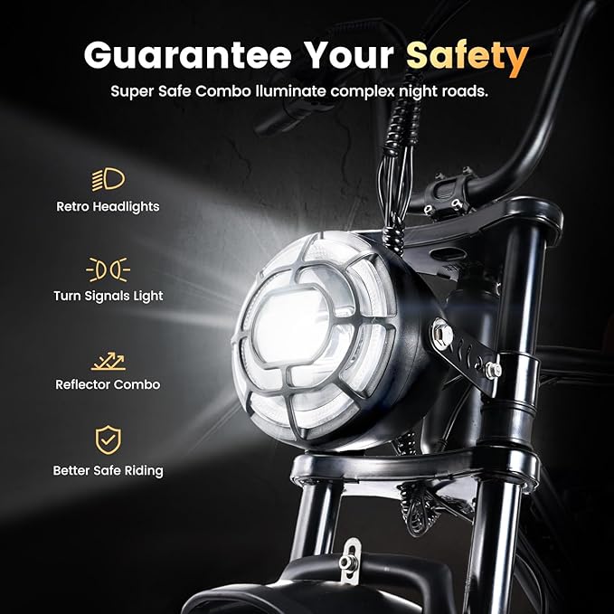 Electric Bike for Adults,Peak 1000W/1500W Motor,20/28MPH 55-150Mile ebikes for Adults with 10.4AH/13AH/26AH Battery,20" Fat Tire Electric Dirt Bike Commuting Off Road Ebike, UL2849