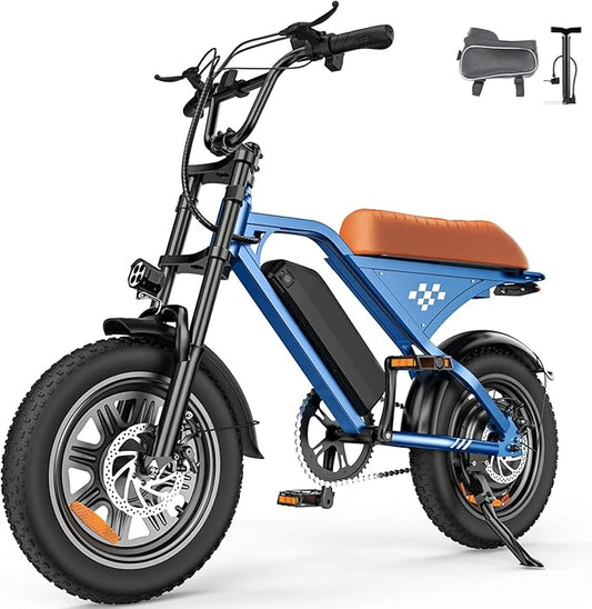Electric Bike for Adults,Peak 1000W/1500W Motor,20/28MPH 55-150Mile ebikes for Adults with 10.4AH/13AH/26AH Battery,20" Fat Tire Electric Dirt Bike Commuting Off Road Ebike, UL2849