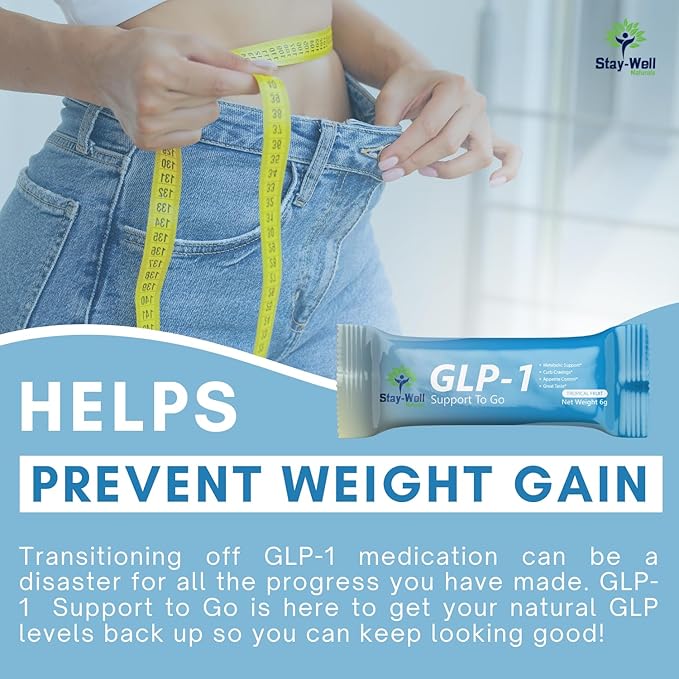 GLP-1 Supplement | Natural GLP-1 Production | GLP 1 Booster Drink Mix to Control Appetite and Cravings | Great Tasting Metabolic Support - Yerba Mate, Garcinia Cambogia, Berberine [Tropical Fruit]