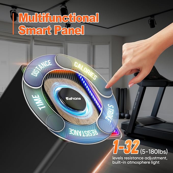 SR3 Pro Smart Home Gym Equipment,Portable Cable Machine for Home Workout ,Max 180lbs Resistance All-in-One Full Body Strength Trainer with Ambient Light