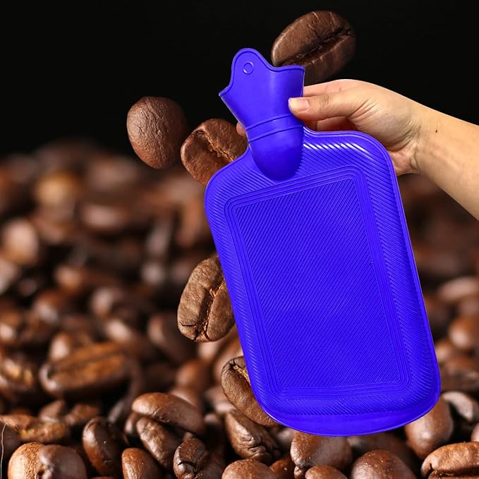 2 L Home Enema Bag Kit with 2 Enema Tips,60 inch Long Silicone Hose, Controlable Water Flow Valve, Hot-Water Bottle for Colon Cleansing Enemas（Blue）